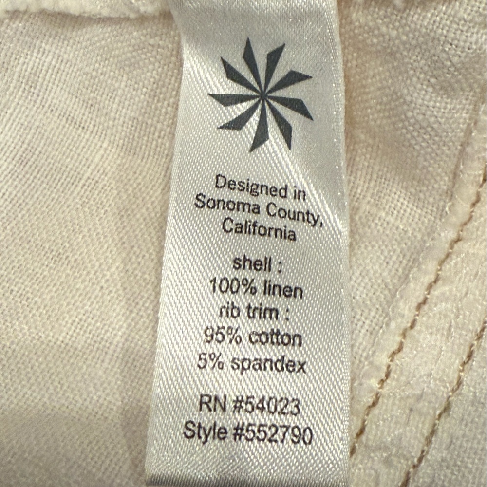 Athleta Cream Napali Linen Skirt Size Medium - Picture 5 of 6